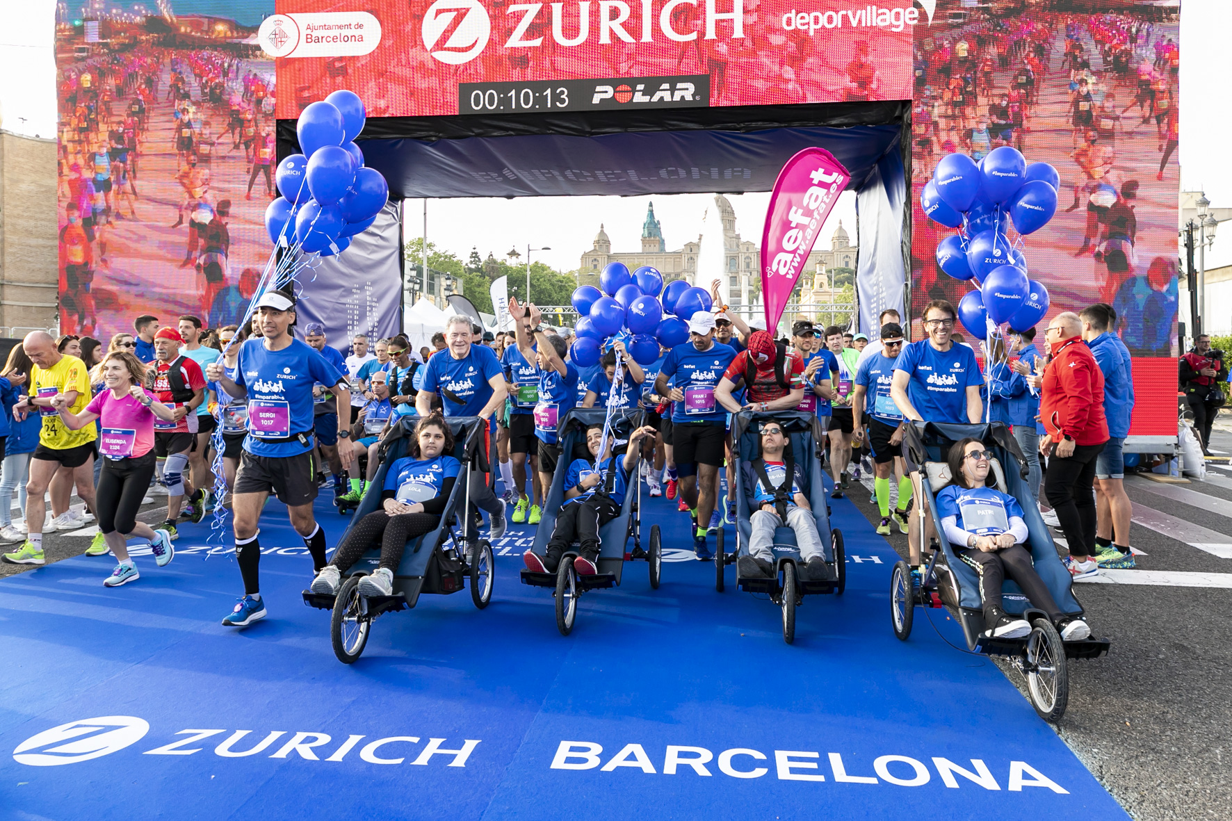 Salida Equipo Zurich Aefat en Zurich Marat Barcelona 2022 Foto Xavier dArquer Doblestudio