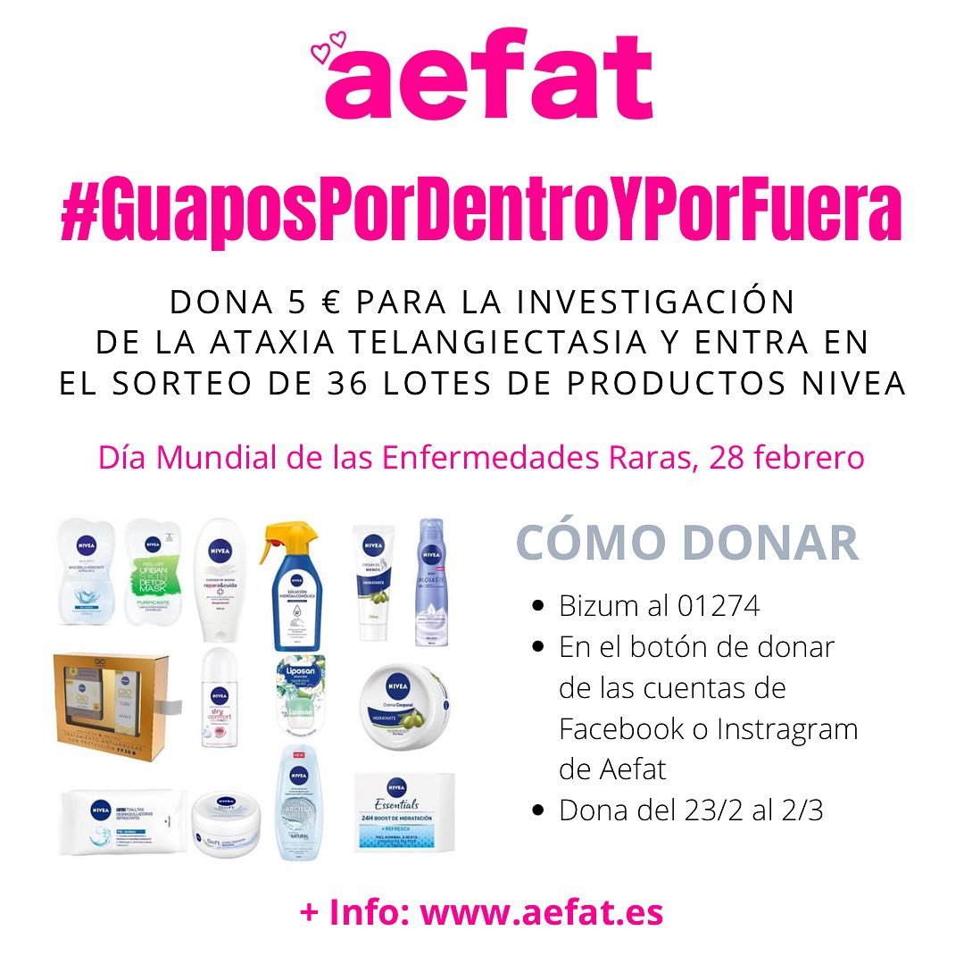 Campaña Aefat guapos por dentro y por fuera ataxia telangiectasia