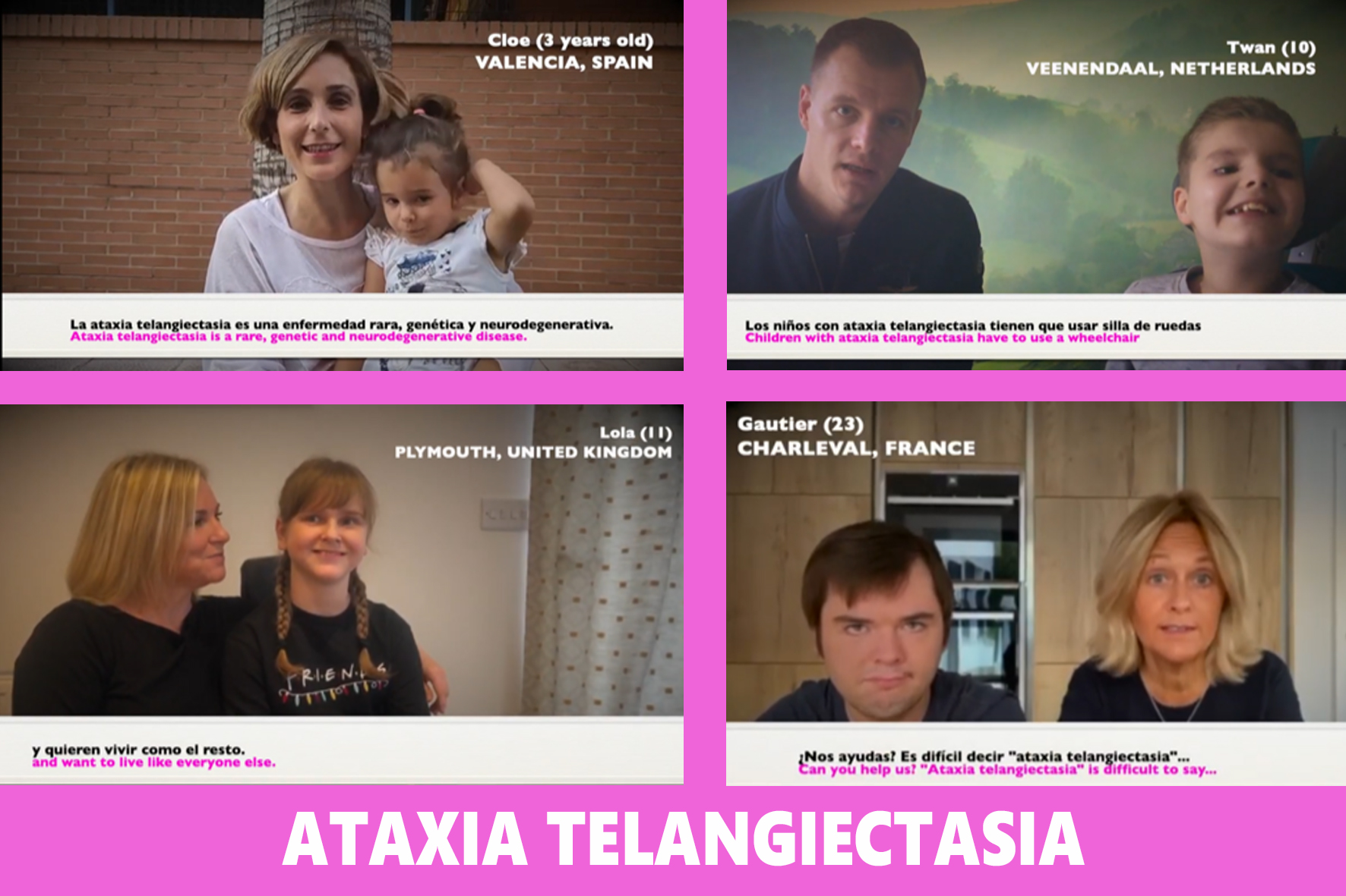 Campaña internacional Aefat ataxia telangiectasia