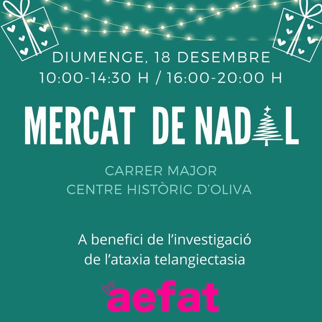 Cartel AEFAT Mercat de Nadal Oliva 18 dic 2022